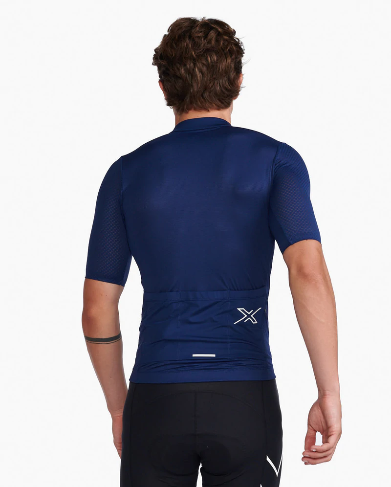 2XU Aero Short Sleeve Jersey (Blue)